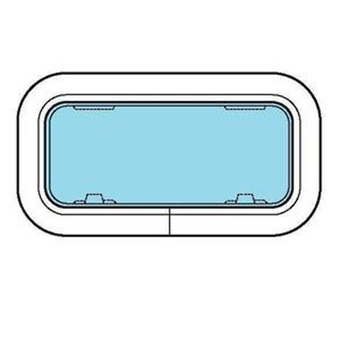 Lewmar Fenster 1 Standard grau 191x367mm