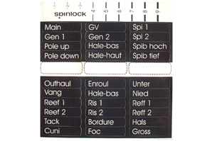 Spinlock Hebel Sticker deutsch engl.frz.