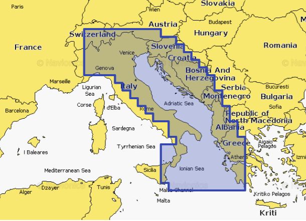 Navionics+ 014R Italy AdriaticSea Prel R