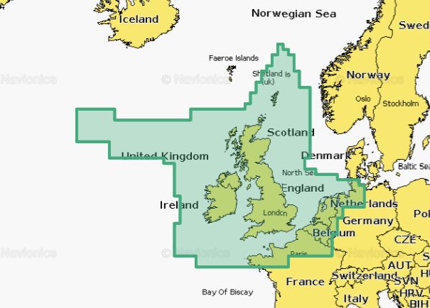 Navionics+ 628L UK Irland Holland