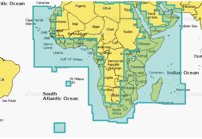 Navionics+ 630L Africa Middle East PrelL