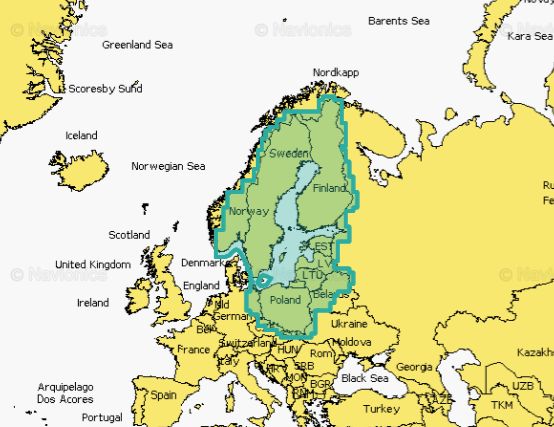 Navionics+ 644L Baltic Sea