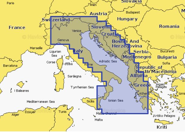 Navionics Platinum+ 014R Italy AdriaSeaR