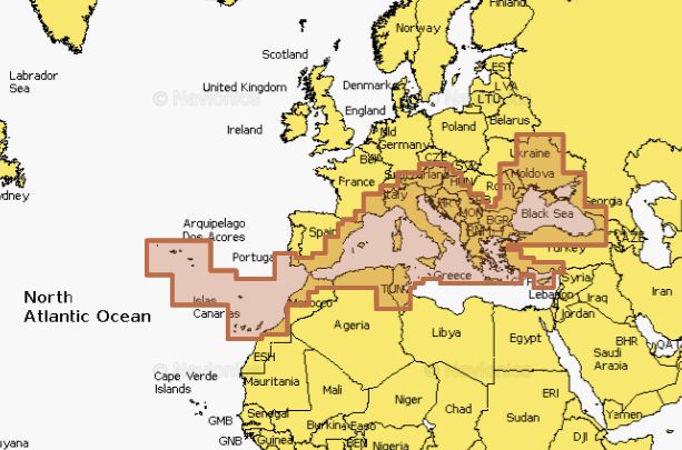 Navionics Platinum+ 643L Mediterranean