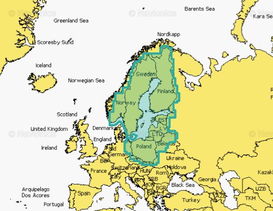 Navionics Platinum+ 644L Baltic Sea