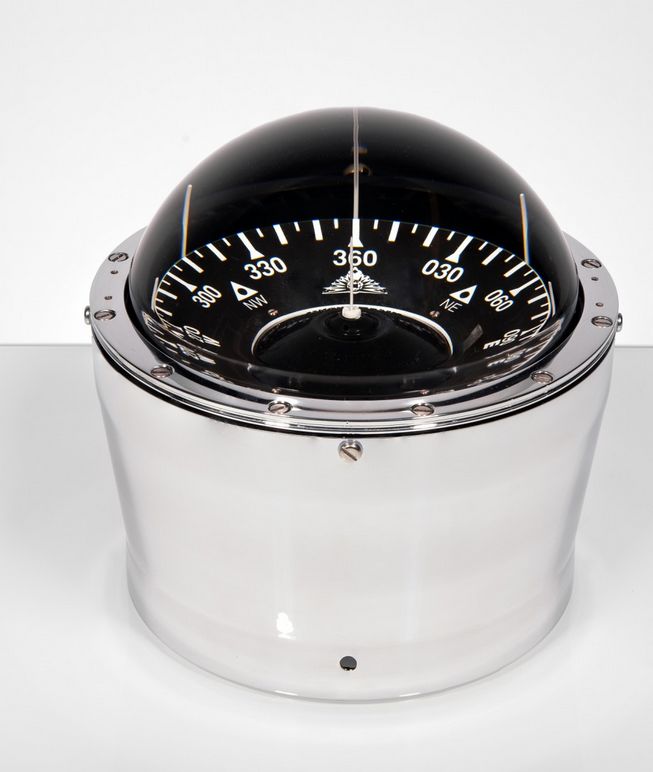 Kompass Beta/2 Aufbau chrom 5°-Teilung - zum Schließen ins Bild klicken