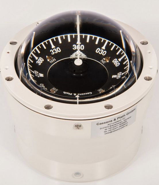 Kompass Zeta/2 Aufbau weiß 5°-Teilung