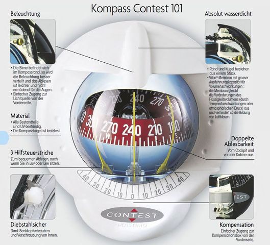 Kompass Contest 101 weiß/weiß 10-25°Scho