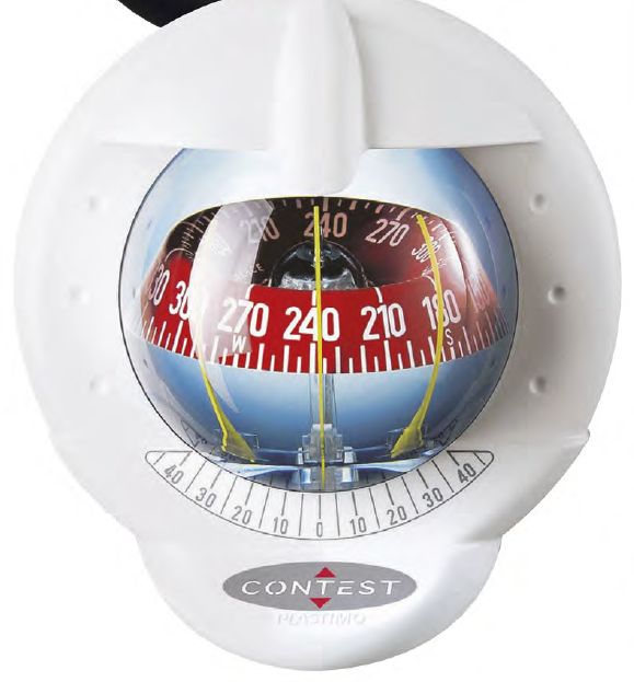 Kompass Contest 101 weiß/rot 10-25°Schot