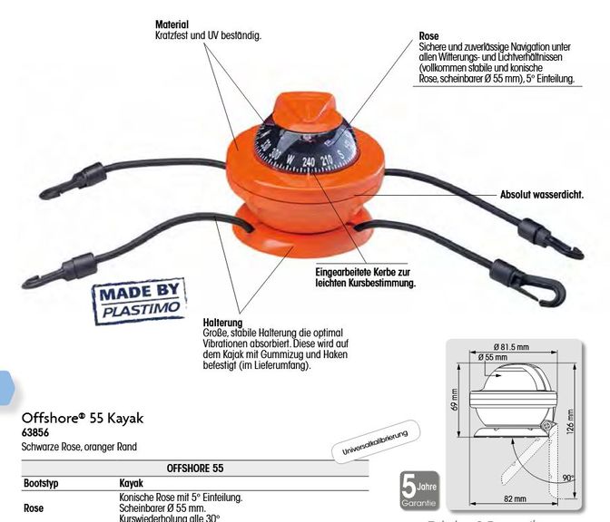 Kompass Offsore 55 Kajak orange