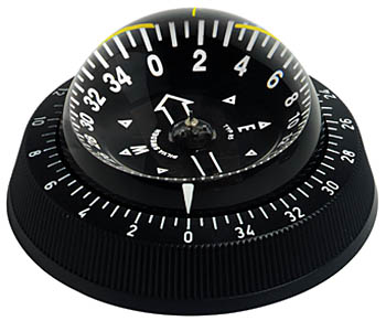 Kompass Silva 85E schwarz/weiß+Beleuchtu - zum Schließen ins Bild klicken