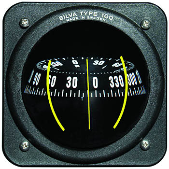 Kompass Silva 100P schwarz Einbau