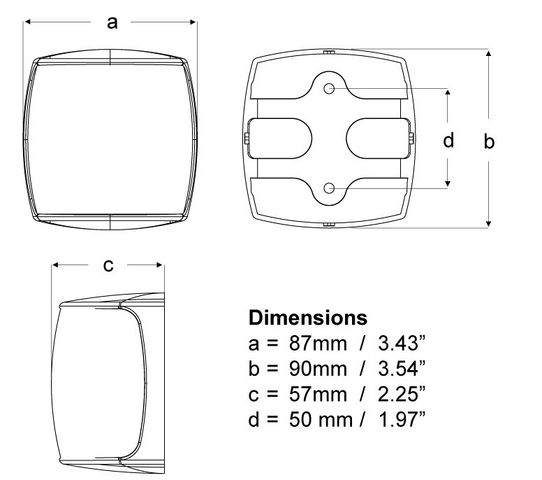 Naviled Pro Heck 135° 2NM Acryl weiß