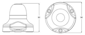 NAVILED360 rot 360° 2NM Basis schwarz - zum Schließen ins Bild klicken