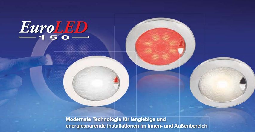 EuroLED 150mm Ring weiß Licht rot & weiß