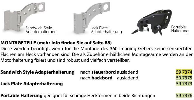 Humminbird Adapterhalterung Jack Plate