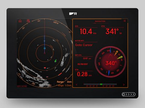 Raymarine Axiom+ 12"MFD RealVis 3D RV100