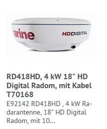 Raymarine 4kW HD Digitalradom 46cm ohneK