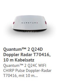 Raymarine Quantum Q24D Doppler Radar 10m