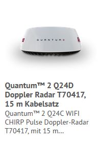 Raymarine Quantum Q24D Doppler Radar 15m