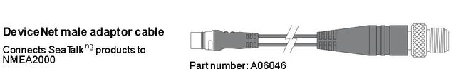 Raymarine DeviceNet Kabel (männlich)