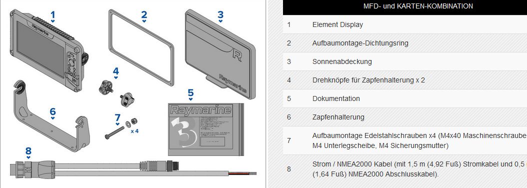Raymarine Element 9" Montagebügel
