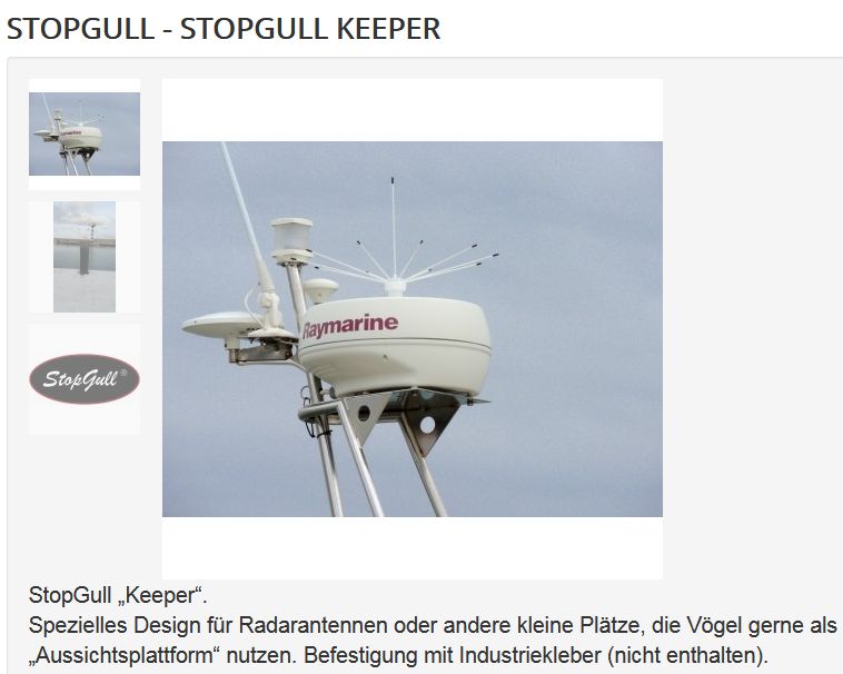 Stopgull Keeper Igel Möwenschrecken - zum Schließen ins Bild klicken