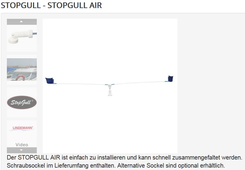 StopGull Air XL Möwenschrecken DM 235cm