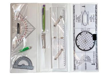 Kartenbesteck Zirkel,Kurs-,Anlegedreieck