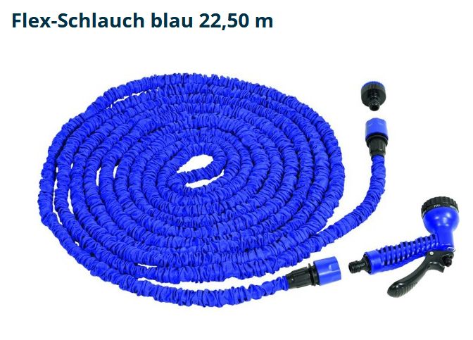 Flex-Schlauch Yachticon 7,5-22,5mtr blau