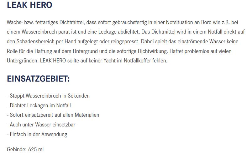 Leak Hero Leckabdichtmittel 625ml