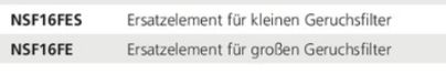 Vetus Diesel-Ersatz-Geruchsfilter klein - zum Schließen ins Bild klicken