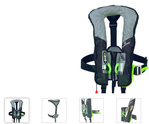 Rettungsweste SL180 grau Harness Pro-Sen - zum Schließen ins Bild klicken