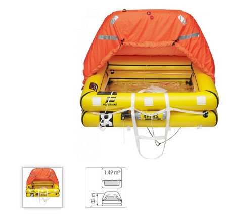 Rettungsinsel Transocean 4 Pers Tasche