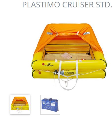 Rettungsinsel Cruiser STD 4Pers Tasche