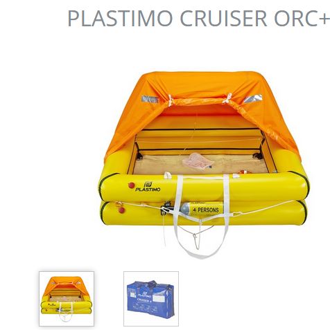 Rettungsinsel Cruiser ORC+ 4 Pers Tasche - zum Schließen ins Bild klicken
