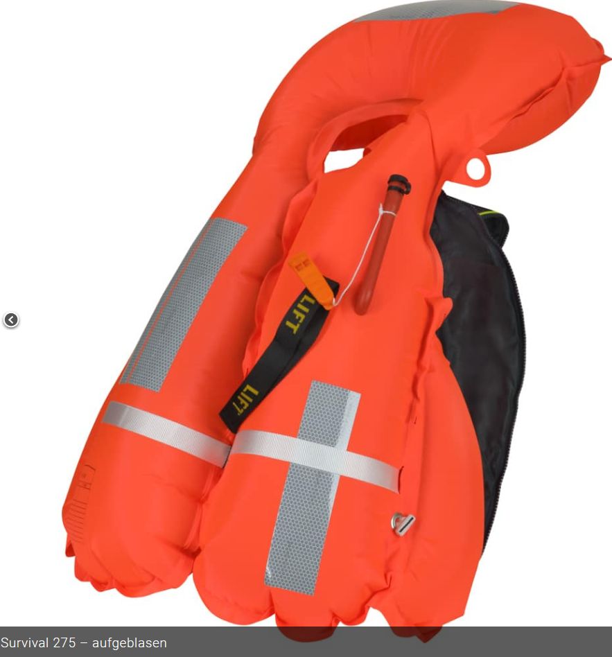 Secumar Survival 275DuoProt blau/orange - zum Schließen ins Bild klicken