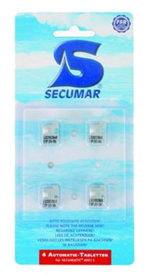 Ersatz Tabletten 4Stk für Secumar 4001S