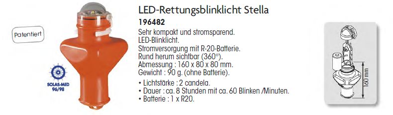 Rettungslicht LED Stella