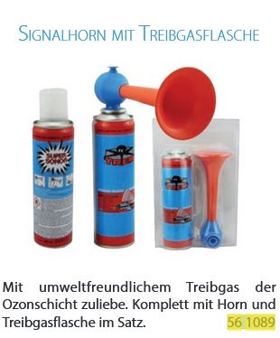 Nebelhorn Hand mit Kartusche 250ml - zum Schließen ins Bild klicken
