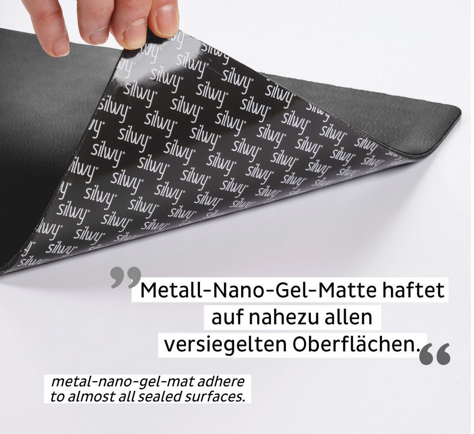 Silwy Metall Matte schwarz 400x270x2mm