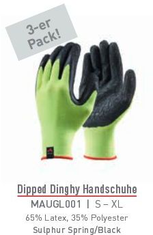 Dipped Dinghy Handschuh 3Stk S sulphurs