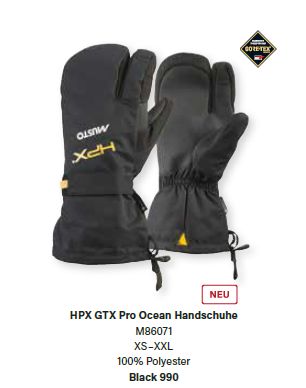 HPX Pro Ocean Handschuh 86071 XXL black - zum Schließen ins Bild klicken