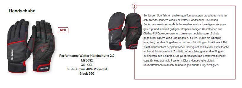 Winterhandschuh 86082 XS black