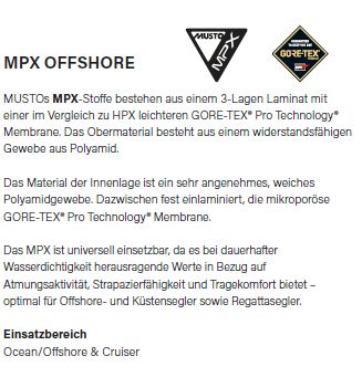 MPX Gore Offshore Jacke 82307 XS black