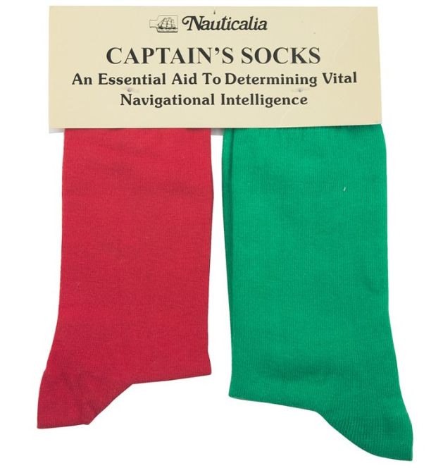 Socken Captains Socks rot/grün
