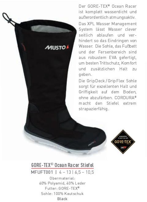 Stiefel Musto Ocean Racer 80519 Gr9,5=44