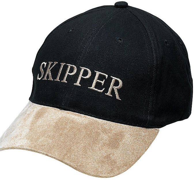 Kappe Skipper navy/beige - zum Schließen ins Bild klicken