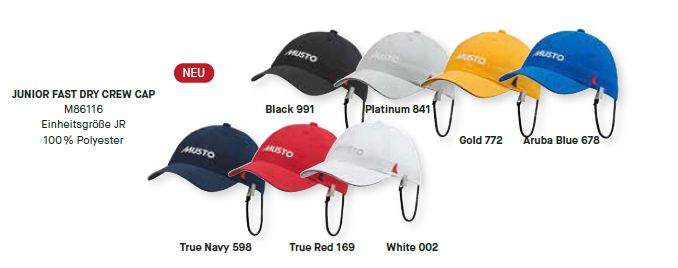 Fast Dry Junior Crew Cap platinum O/S