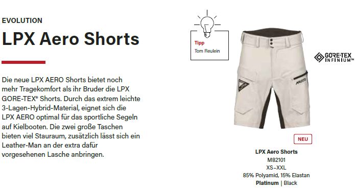 LPX Aero Short 82101 S platinum